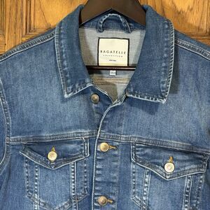 Bagatelle Collection Denim Button Up Jacket Women's L Blue Jean Trucker Western